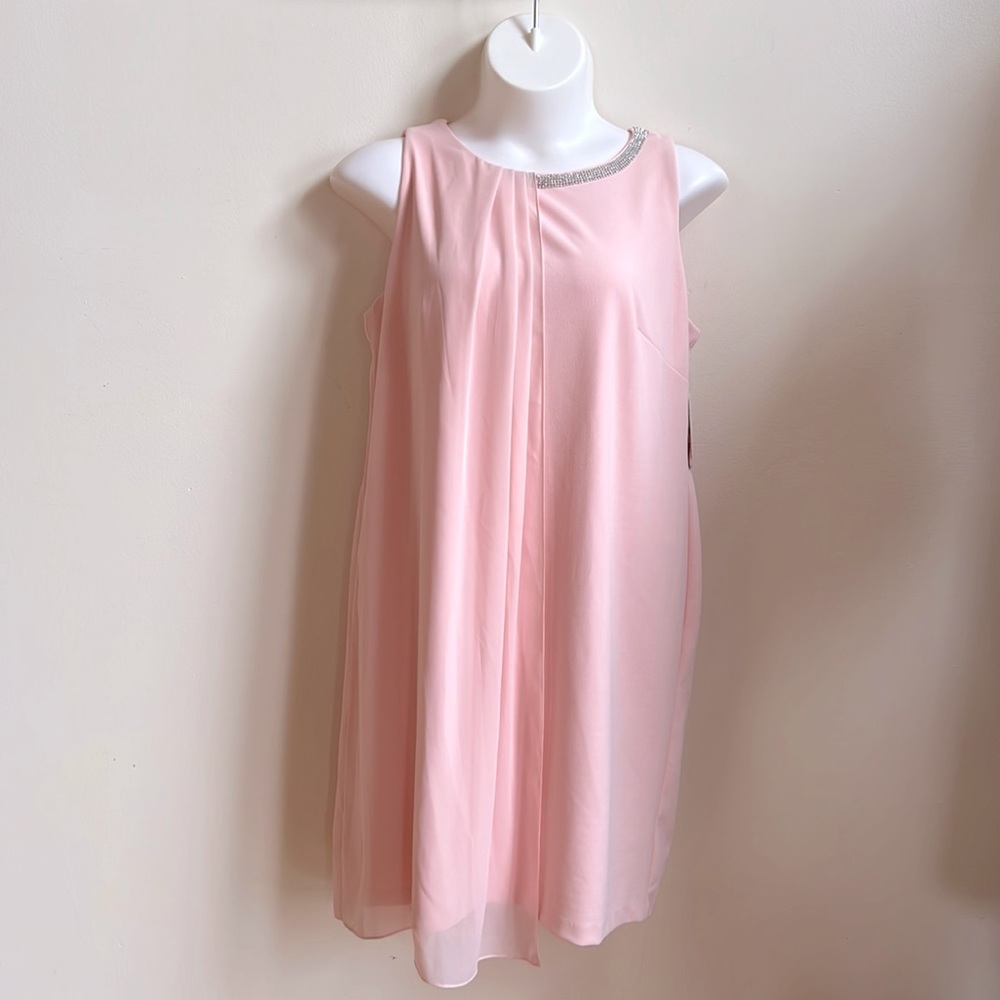 SLNY fashion mother of the bride, formal wear with flowing gauze accents
